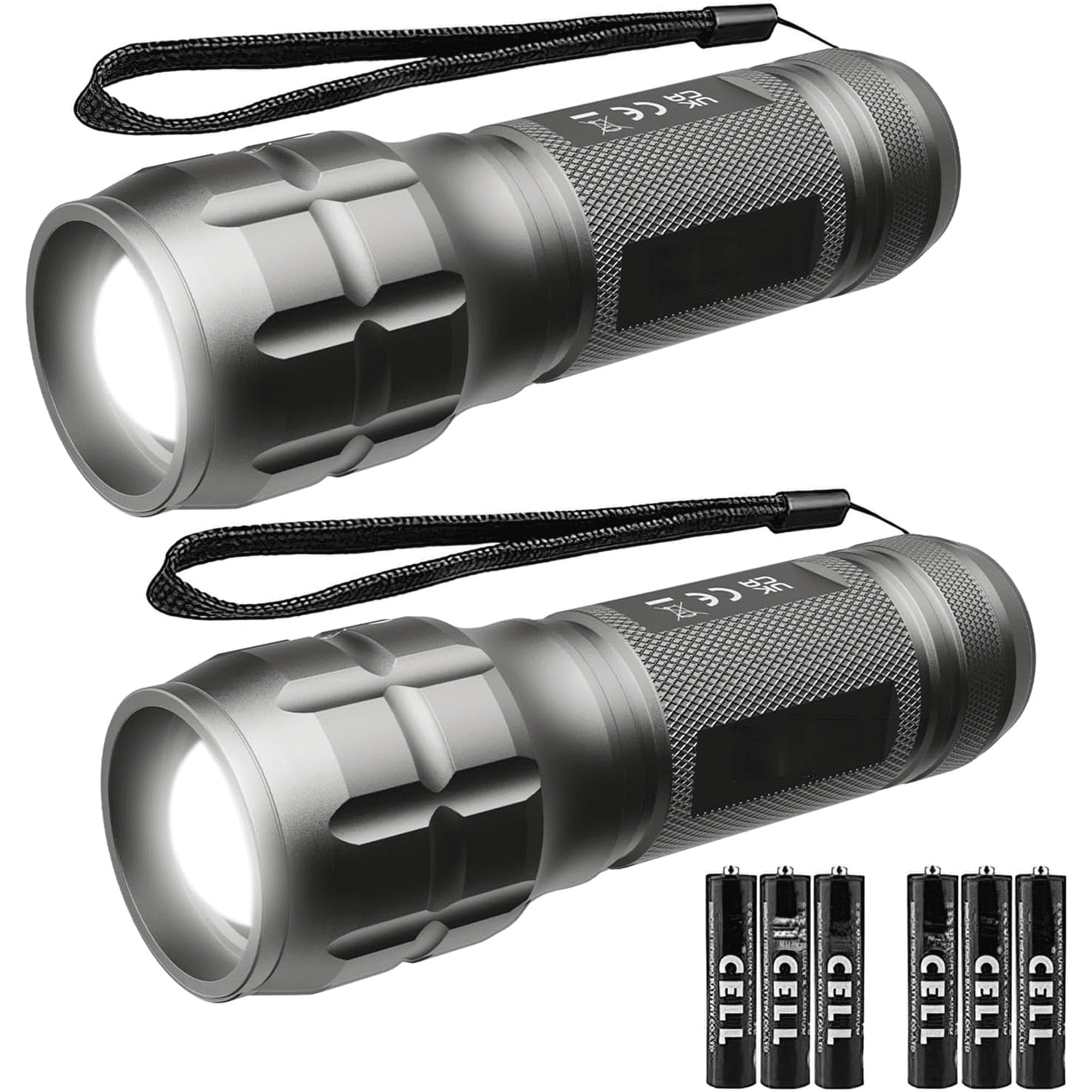 LED Flashlights High Lumens, Small Flashlight, Waterproof, Adjustable ...