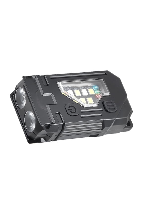 LED Flashlights Powerful Working Light with Keychain Hook Practical Plastic Construction for Outdoor Hiking Car Travel
