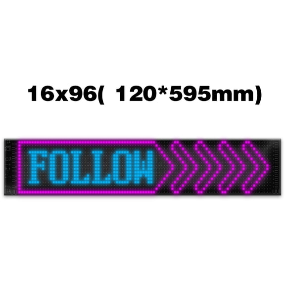 LED Flexible Display App Bluetooth Car Advertising Screen Full Color Smart Bumper Stickers IP65 Waterproof Soft Screen Display