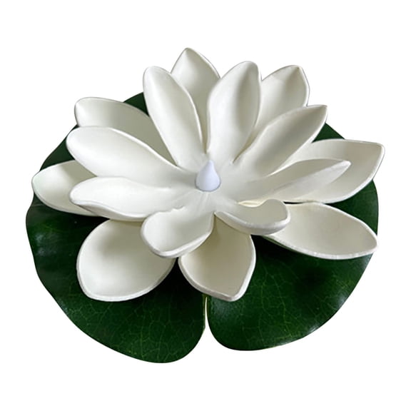 LED Floating Lotus Flower Lights with Water Sensing Technology, Pool and Pond Decoration with Rotating Motion, Energy Efficient Solar Powered Night Lights for Outdoor Water Features
