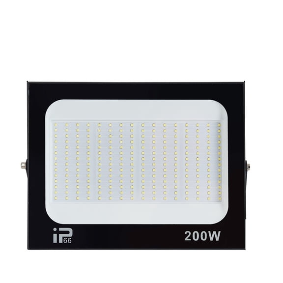 LED Flood Light Spotlight 100W 200W IP66 Waterproof LED Black Shell Garden Street Gate Wall Floodlights