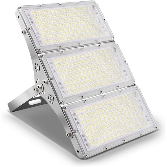 LED Flood Light, Super Bright Outdoor Work Stadium Lights, Daylight White, Halogen Equivalent, Waterproof Security Floodlight for Garage, Garden, Lawn, Yard
