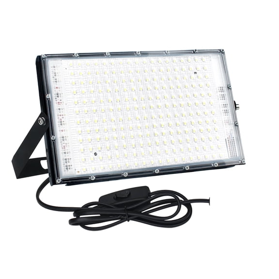 LED Floodlight 150W Outdoor Wall Black Floodlight Street IP65 Waterproof Reflector Garden Lighting