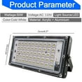 thumbnail image 1 of ✪ LED Floodlight Outdoor Spotlight 50W Wall Washer Lamp Reflector IP65 Waterproof Lighting Garden RGB Flood Light AC 110V, 1 of 12