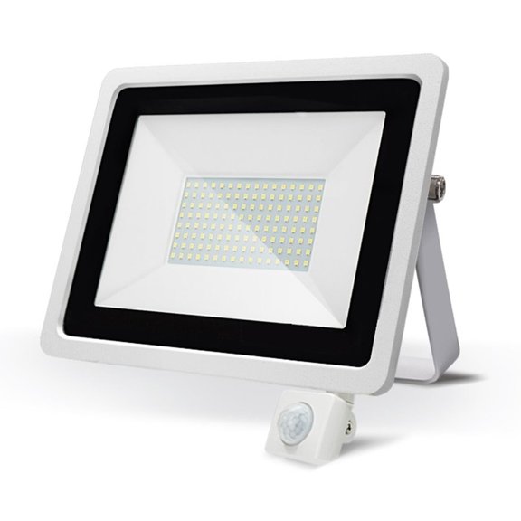 LED Floodlight PIR Motion Sensor 30W 50W 100W Cold Warm White Reflector Waterproof IP66 Outdoor Induction Lighting ,Power Saving