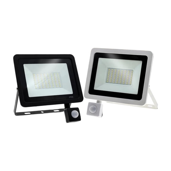 LED Floodlight PIR Motion Sensor White/Warm White IP66 AC220 Exterior Projector Spotlight SMD2835 Outdoor Lighting Floor Lamp
