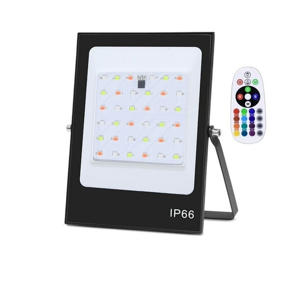 LED Floodlight RGB 50W 100W 200W Flood Light Color Changing IP66 Waterproof Outdoor Lighting Spotlight Wall Refletor