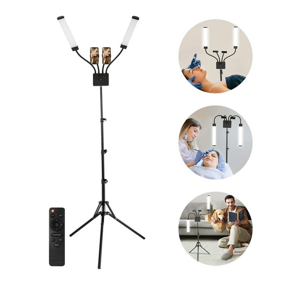LED Floor Light Fill Lamp with Tripod Stand For Tattoo Social Media Beauty Shoot Eyelash Extension