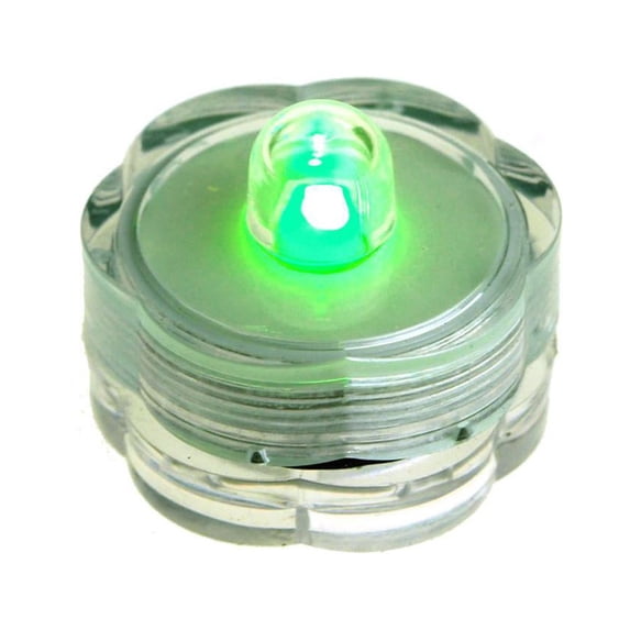 LED Floral Water Submersible Base Lights, 12-Piece, Apple Green