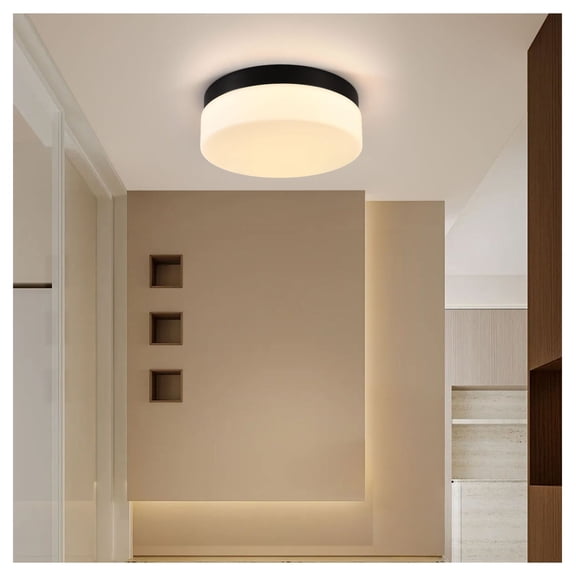 LED Flush Mount Ceiling Light, 12 Inch 24W Round Recessed Lighting Fixture for Kitchen Bathroom Bedroom Hallway, 3 Color Temperature Adjustable