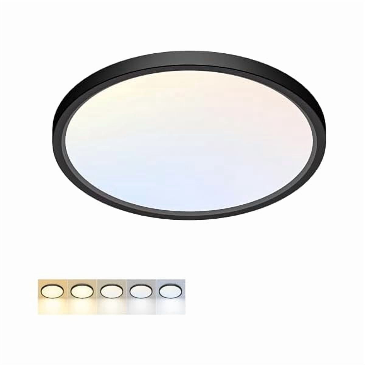 LED Flush Mount Ceiling Light, 9 Inch 18W 5CCT (3000K-6500K), 2200LM ...