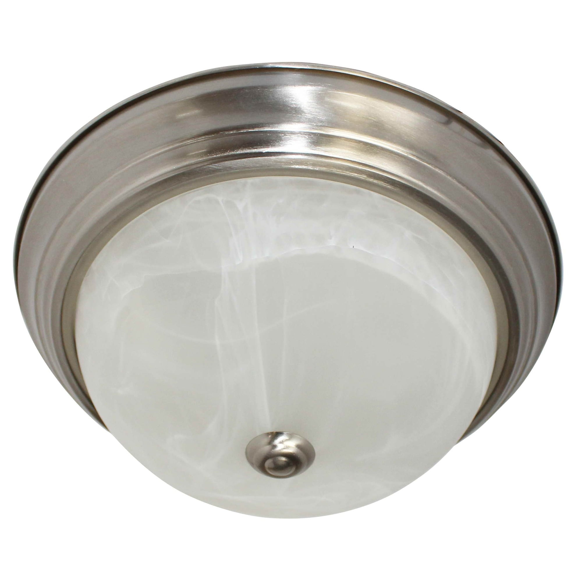 Brushed Nickel and Glass LED Flush Mount Ceiling Light