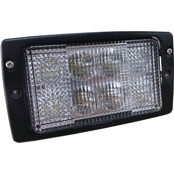 LED Flush Mount Hi Lo Cab Light 3500 Lumens 40W H4 12-24V Plug Play Compatible with Challenger Fendt Massey Ferguson Tractor Upper Cab 155-0043 3713137M1 72312570