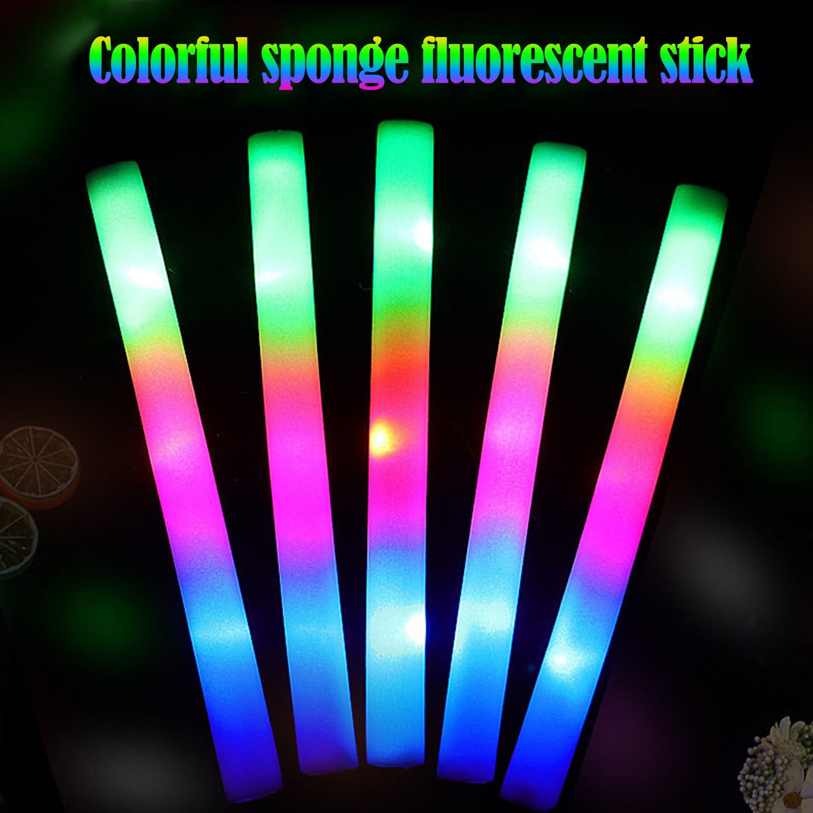 LED Foam Glow Stick Multimode Flicker Change Multicolor Glowing Party