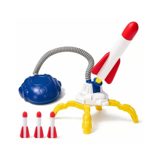 LED Foam Launcher Toy, Air Powered Stomp Jump Game, Outdoor Up To 35M Flying Toy For Ki*dss
