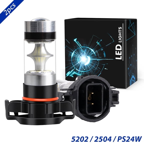 LED Fog Driving Light Bulbs White for 2007-2013 GMC Yukon XL 2500 2008 2009 2010 2011 2012