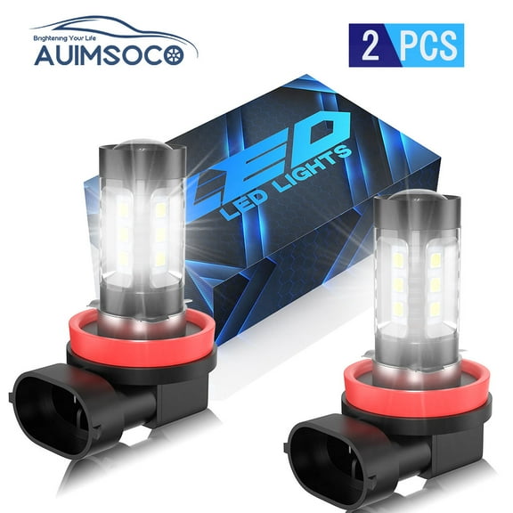 LED Fog Light/Daytime Running Light DRL, For Nissan Sentra 2004-2010 2011-2019 2020 2021, H11 H8 H9 Bulbs 2Pcs 6000K Xenon White 4000lm Super Bright