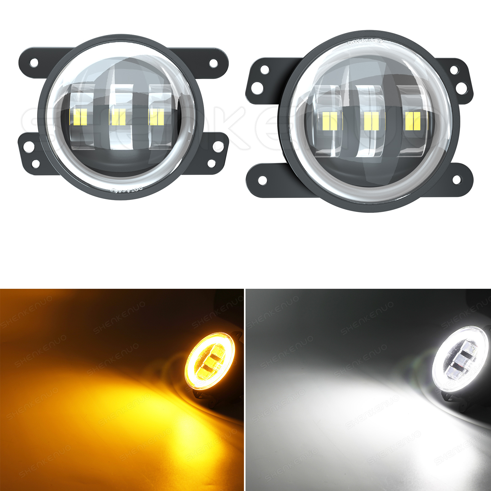 Paramount Automotive 543024 Bumper Fog Light Assembly; Incl. Bracket