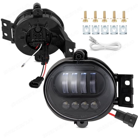 LED Fog Lights Fit For Dodge Ram 1500 02-08 / Ram 2500 3500 03-09 Pickup Truck
