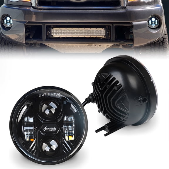 NKCELL POWER LED Fog Light Fits 2005-2011 Tacoma, 2007-2013 Tundra, 2014-2022 4Runner, 2004-2006 Solara, 2008-2015 Sequoia 12VDC 60W 2 Pieces