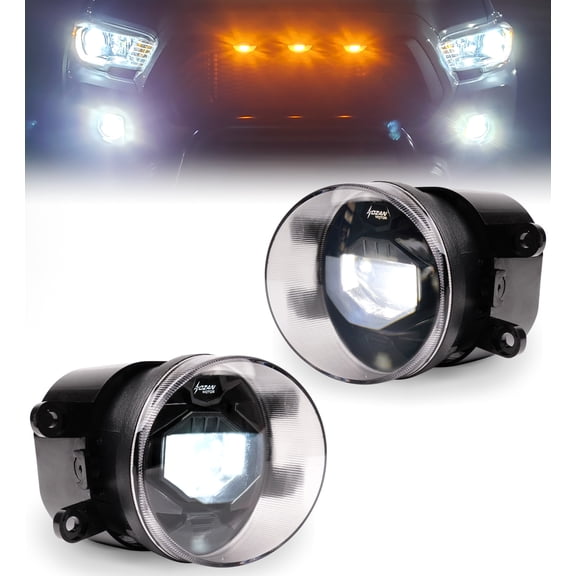 LED Fog Lights, Fog Driving Lights Assembly Compatible with 2012-2022 Tacoma, 2014-2021 Tundra, 2014-2022 4Runner