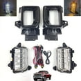 thumbnail image 1 of LED Fog Lights Kit For GMC Sierra 2500 3500 HD Base SLE SLT 2020-2023 with Amber Color DRL Or Signal Light Function Bezel Wires Switch Relay(OEM# 84513247, 84513246, 84683441, 84683440), 1 of 12