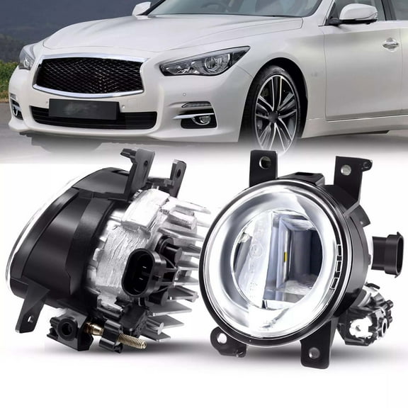 MZORANGE LED Front Bumper Fog Light Lamp For Infiniti Q50 Q70 QX60 QX80 Q70L Left&Right