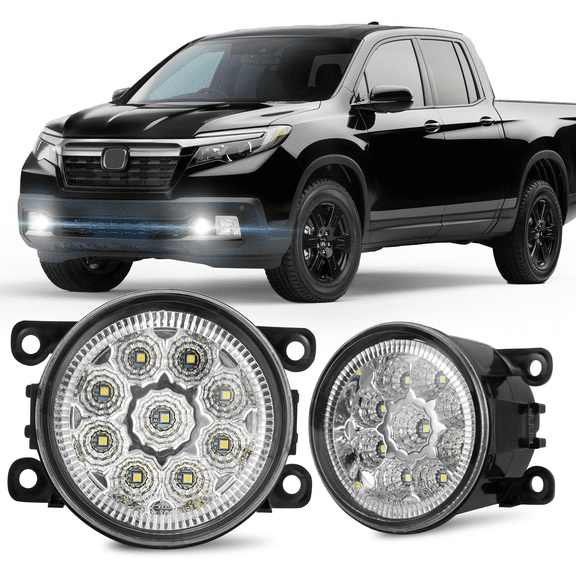 LED Front Bumper Fog Lights Lamp Left & Right Side For Honda Ridgeline 2017-2020