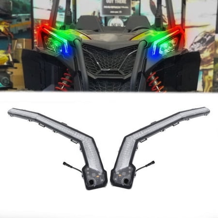 LED Front Signature RGB Turn Signal Light For Can Am Maverick X3 /Max 2017-2023