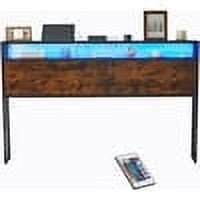 LED Full Size Headboard Only, Headboard Full with Storage,Full Headboard with Outlets,Full Size Headboard with storage for Adjustable Bed Full with USB, Full Bed Headboard Only for Full Size Bed
