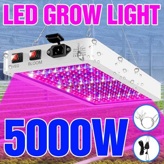 LED Full Spectrum Phyto Lamp US Plug LED Plants Growth Light Quantum Board Growth Lamps Indoor Hydroponics Lamps
