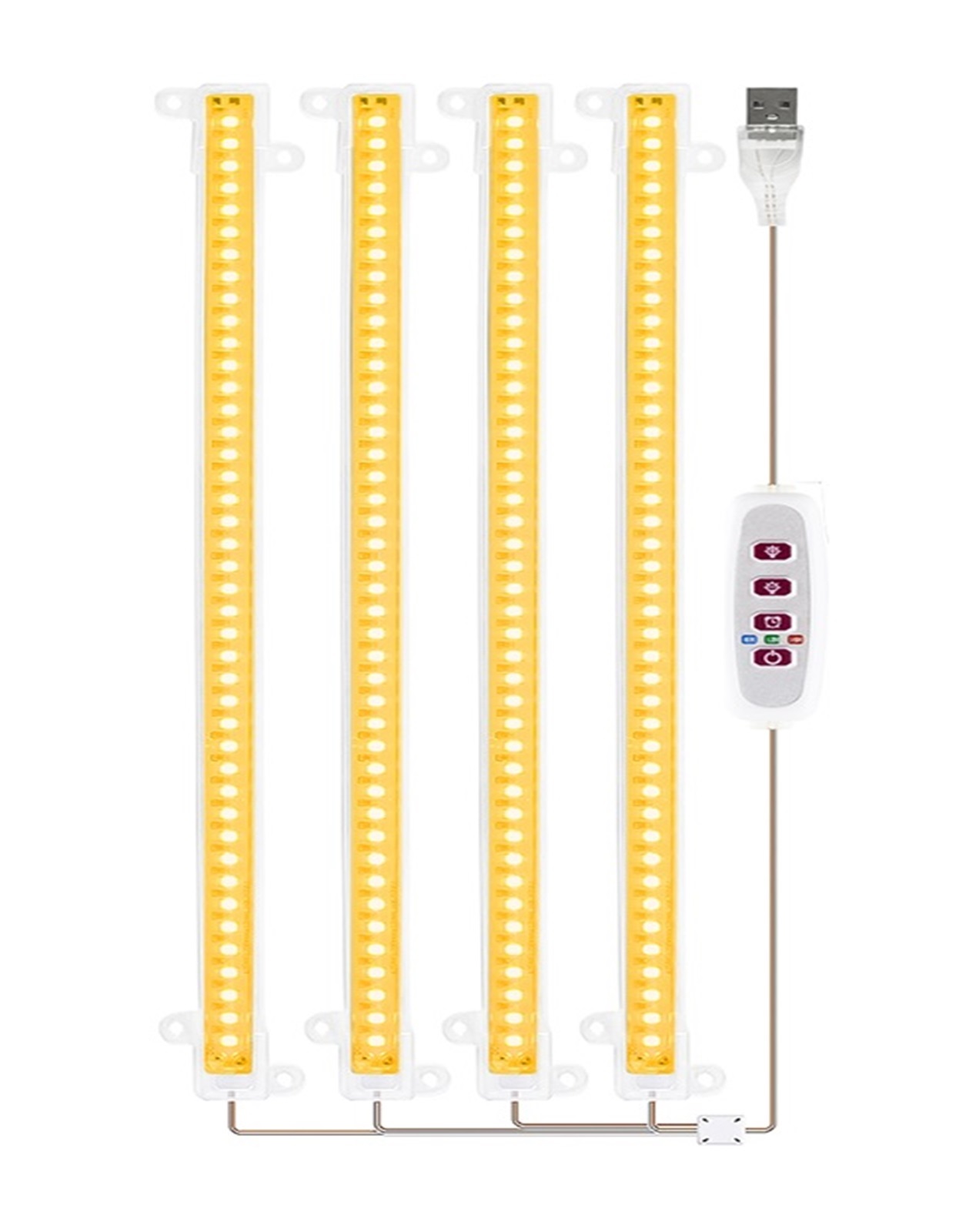 LED Full Spectrum Phyto Lamp USB 5V Grow Light Bar 30cm 1T 2T 3T 4T ...