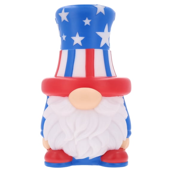 Lighted Blow Mold Gnome Decoration, Red/White/Blue, 14.25", Patriotic by Way To Celebrate