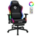 thumbnail image 1 of Hoffree LED Gaming Chair for Kids 8-14 Gaming Chairs for Teens with Adjustable Headrest and Lumbar Support Ergonomic PU Leather Kids Gaming Chair with Led Lights, 1 of 9