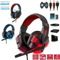 thumbnail image 1 of LED Gaming Headset With Mic 3.5mm Stereo Bass Surround Headphone For PC PS4 Xbox, 1 of 10