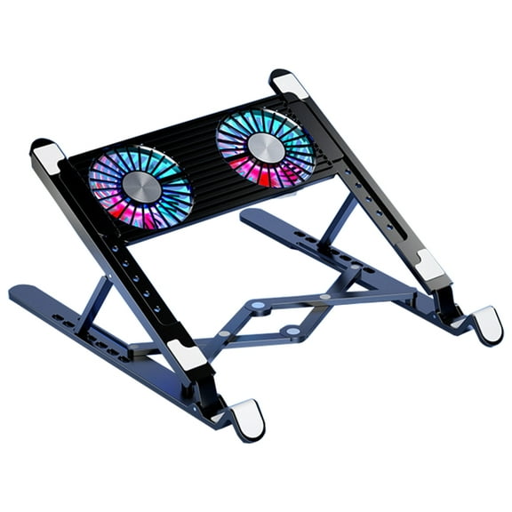 LED Gaming Laptop Cooling Pad Laptop Cooling Stand External Cooling Fan Cooling Laptop Folding Bracket
