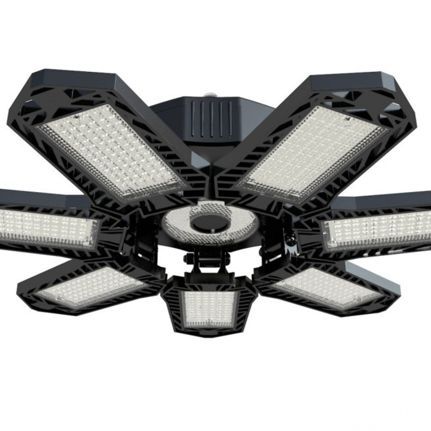 LED Garage Light - 6000 Lumen 6500K Daylight 60W, Three Leaf Led Garage ...