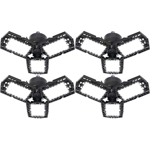 LED Garage Lights 50W 5000 Lumen 6500K Daylight, Three Leaf Led