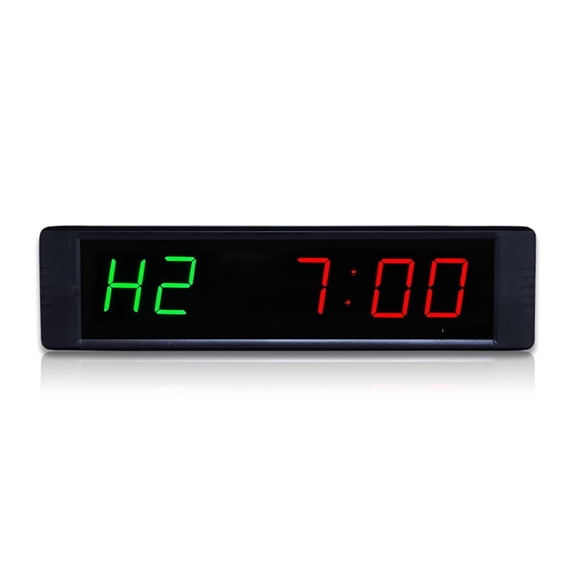 LED Garage Timer Boxing Gym Interval Programmable Countdown/UP Stopwatch Real Time Clock