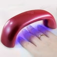 thumbnail image 1 of LED Gel Nail Polish Dryer Lamp Red, 1 of 6
