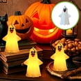 thumbnail image 1 of LED Ghost Lantern, Battery Operated Halloween Tabletop Light, Spooky Cute Ghost Decor for Indoor Mantel Shelf Party, Friendly Glow Nightlight for Home Seasonal Display, 1 of 6