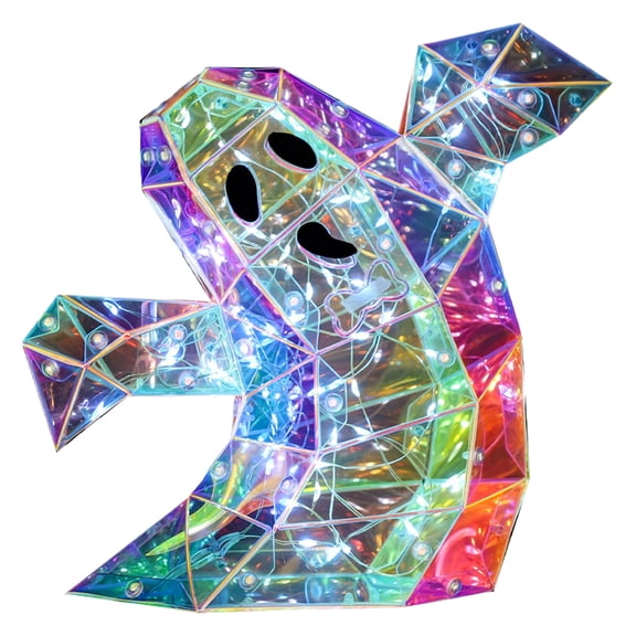 LED Ghost Light Halloween Decor Prismatic Iridescent Shining Indoor Lamp Gorgeous phantom ghost