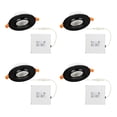 thumbnail image 1 of LED Gimbal Recessed Ceiling Downlight, 3.5 Inch with Driver, 7W, 3000K, Matte Black, 1 of 3
