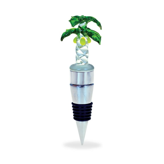 LED Glass Stoppers Palm Tree