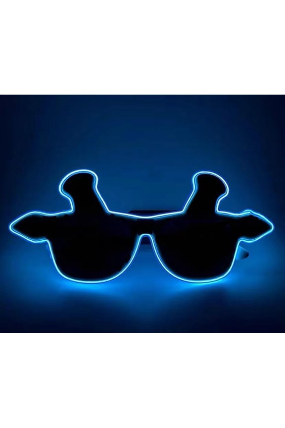 LED Glasses, Light Up Glasses Neon El Wire LED Light Up Eyeglasses Sunglasses Eyewear for Nightclub Battery