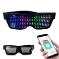 thumbnail image 1 of LED Glasses,light Up Glasses, Customizable Bluetooth LED Glasses, Halloween Glasses for Party, APP Control LED Display Smart Glasses for Nightclub, Festivals, Raves, Christmas for Adults over 18, 1 of 9