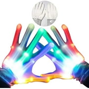 LED Gloves,Finger Lights,LED Gloves for Kids Birthday Gifts,Toys for 3-12 Year Olds Boys Girls,LED Finger Gloves,Lights Up Gloves Have 5 Color/6 Mode, in Father's Day Party Outdoor Games