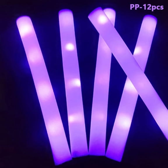 LED Glow Sticks Glow Foam Stick Cheer Tube Dark Light Birthday Wedding Party