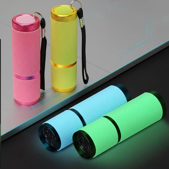 LED Glow in Dark Flashlights, Pack Rubber Coated Flashlights with Straps, Portable Lights for Camping, Hiking, Indoor, Assorted Colors