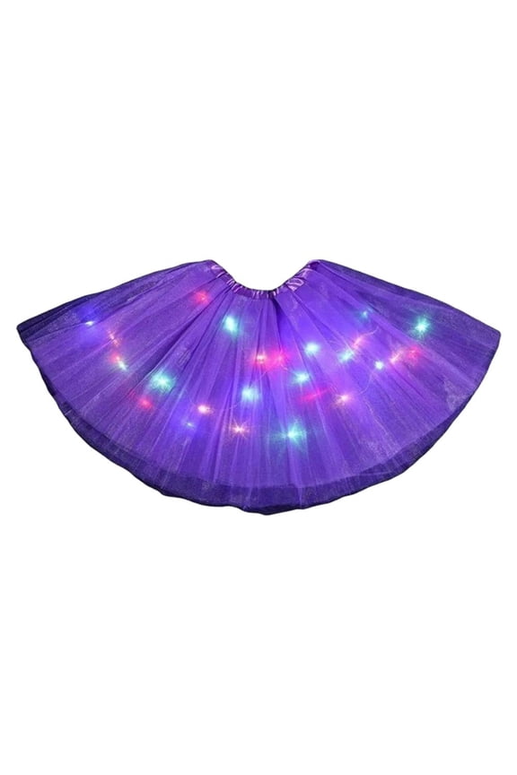 LED Glowing Girls Tutu Skirts with Neon Light Glow Princess Ballet Stage Dance Costume Gifts Dress Fairy Party Short for Kids Womens Adult Tulle Skirt Adult Womens Size led for Womens for wome